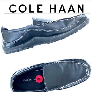 Cole Haan “finely black”  slip on loafers size 6